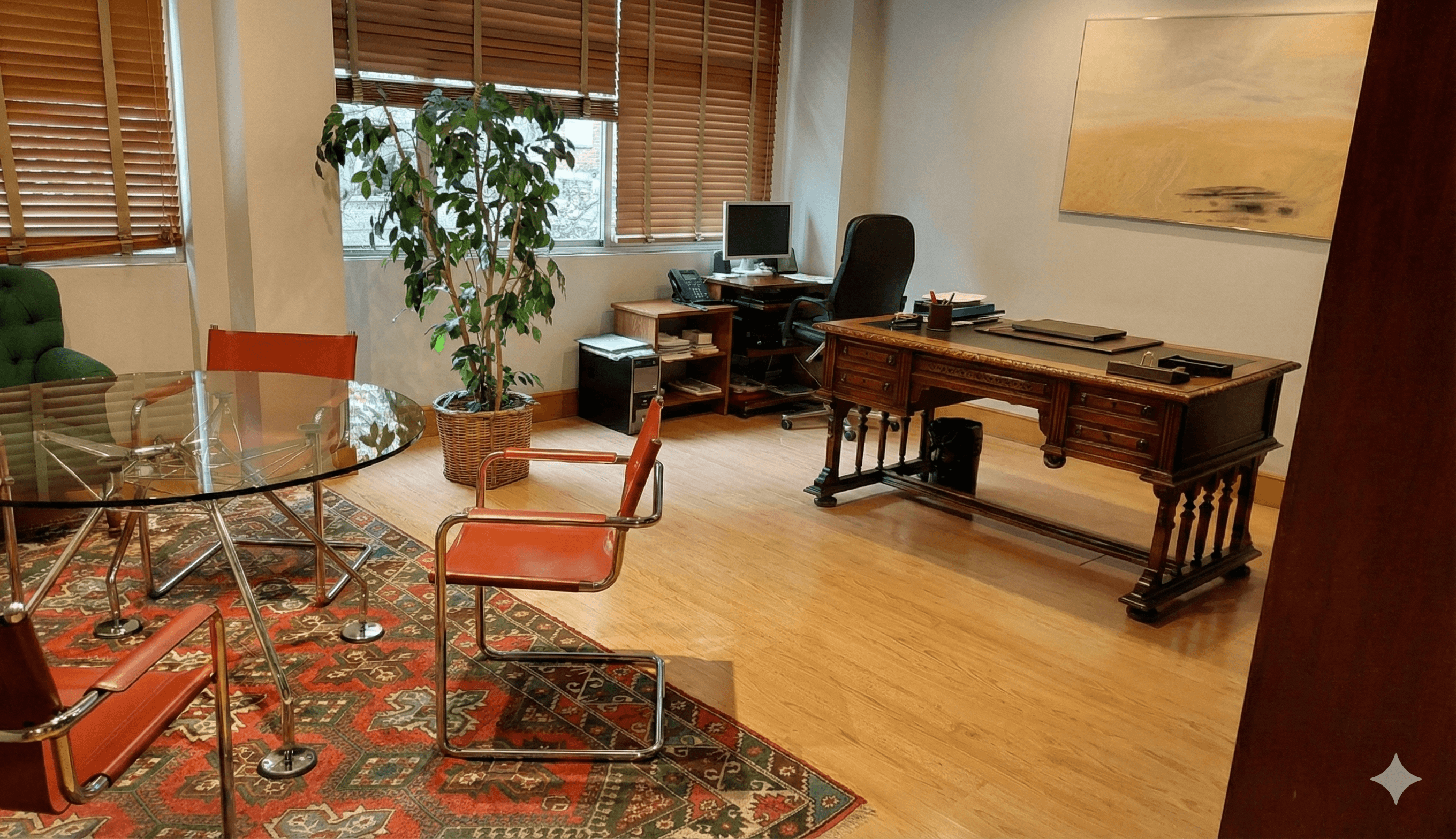 Sala de firma de documentos en Notaría Martínez Campos 41